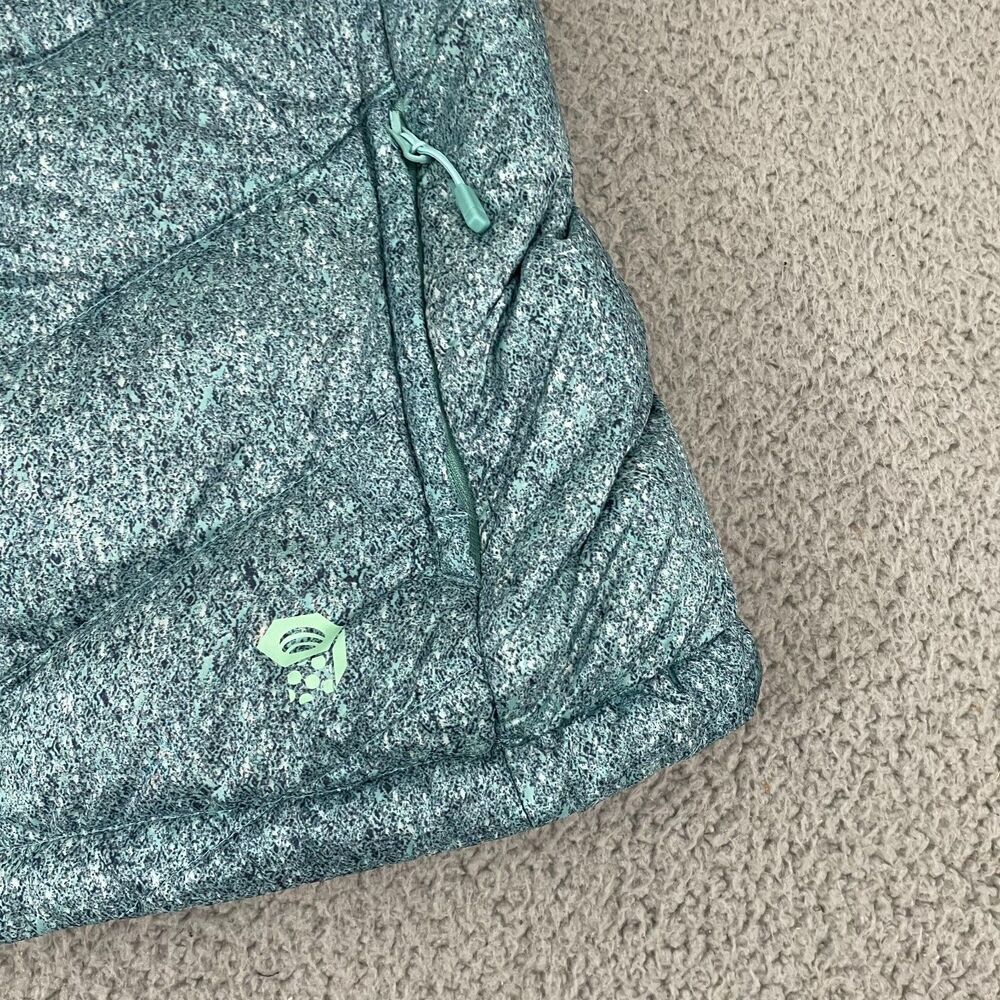 Mountain Hardwear Q-Shield 650 Vest Women XS Blue Duck Down Puffer Full Zip - Picture 2 of 10